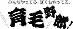 みんなやってる、ぼくもやってる、 育毛野郎！